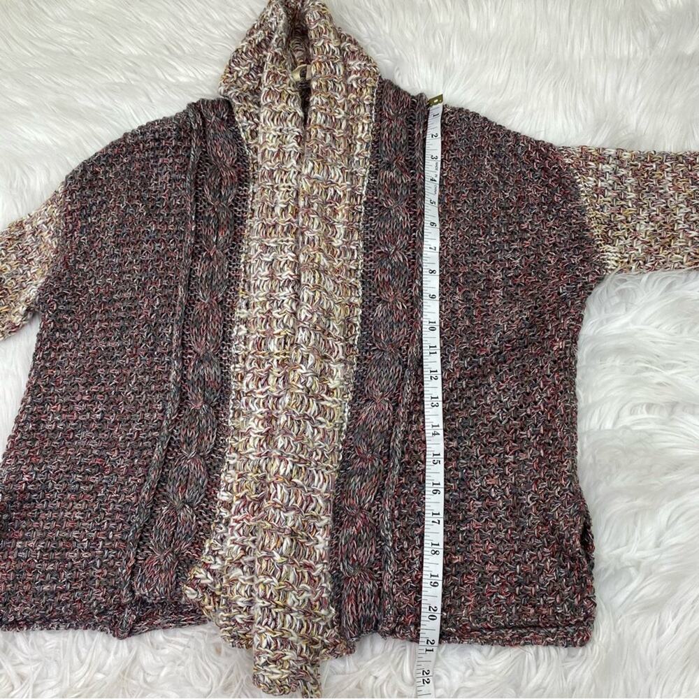 Anthropologie MOTH Women's Open Front Cardigan Sweater Gray Size S Wool Blend - Picture 4 of 8